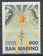 Saint Marin - San Marino 1985 Y&T N°1118 - Michel N°1323 *** - 600l Conférence Helsinki - Ungebraucht
