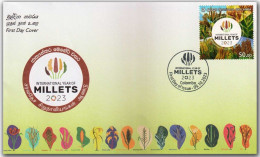 SRI LANKA 2023 International Year Of Millets, Food, Gastronomy, Agriculture, Healthy, FDC, Cover (**) - Sri Lanka (Ceylan) (1948-...)