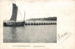 BELGIQUE - Blankenberge - Les Estacades - Carte Postale Ancienne - Blankenberge