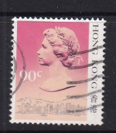 Hong Kong: 1987/88   QE II  (Type I - Heavy Shading)   SG544A      90c       Used - Gebruikt