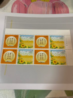 China Stamp Sunflowers Bird Book Block Landscape MNH - Airmail