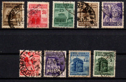 1944 - Italia - Repubblica Sociale 502 + 504/11 Monumenti Distrutti  ------ - Used