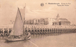 BELGIQUE - Blankenberge - Entrée Du Port - Carte Postale Ancienne - Blankenberge