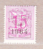 1964 Nr PRE750** Zonder Scharnier.Heraldieke Leeuw:15c.Opdruk 1964. - Typos 1951-80 (Ziffer Auf Löwe)