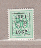 1961 Nr PRE722* Met Scharnier.Heraldieke Leeuw:80c.Opdruk 1961-1962. - Typografisch 1951-80 (Cijfer Op Leeuw)