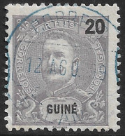 Portuguese Guine – 1898 King Carlos 20 Réis Used Stamp - Portugees Guinea