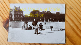 22 - PARIS 1896 - LES JARDINS DU LUXEMBOURG - PHOTO 8.5X6 CM - Old (before 1900)