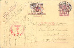 BELGIQUE Entier Postal, Cachet Occupation Allemande 1942. - Postkarten 1934-1951