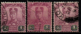 JOHORE 1921-37 O - Johore
