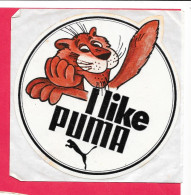 Autocollant PUMA, "I Like Puma"  VOIR SCANNE  10*10 CM, Sport, Vêtement, Chaussure, Foot - Autocollants