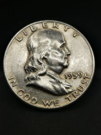 FRANKLIN HALF DOLLAR ARGENT 1959 D DENVER USA / 1/2 DOLLAR SILVER - 1948-1963: Franklin