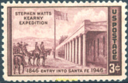 247926 MNH ESTADOS UNIDOS 1946 CENTENARIO DE LA ENTRADA DE LA EXPEDICION STEPHEN WATTS KEARNY A SANTA FE - Unused Stamps