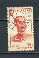 MADAGASCAR (RF) - POUR ÉTUDE D'OBL.: - N° Yt 308 Obli. CàD Diam. 24? Cercle Int. Perlé  “TAMATAVE” De 1949 - Gebraucht