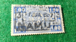 BELÇİKA-   DEMİRYOLU PAKET  POSTASI --1915-22-   1.00 FR.   DAMGALI - Used