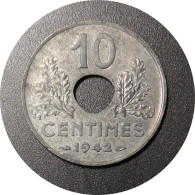 Monnaie France - 1942 - 10 Centimes Etat Français Grand Module - 10 Centimes