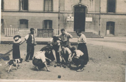 CARTE PHOTO / REGION LYONNAISE   JEU DE BOULES / BOULE LYONNAISE - Rhône-Alpes