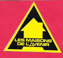 Autocollant Les Maisons De L'Avenir,   10*8 Cm VOIR SCANNE, BTP, Bâtiment, Construction De Maisons - Autocollants