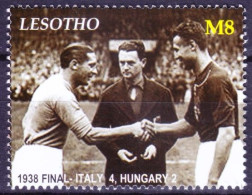 Lesotho 2005 MNH, 1938 WC Soccer Final Italy Vs Hungary, Football, Sports - 1938 – Francia