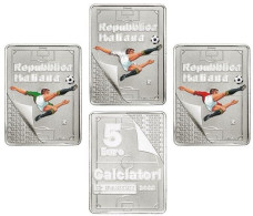 Italia - 3 X 5 Euro 2022 - Eccellenze Italiane - Figurine Panini - N#375087 N#375089 N#375092 - UC# 263 UC# 264 UC# 265 - Italie