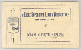 Important Livret " L'école Supérieure Libre D'Agriculture Du Sud-Ouest ", Domaine De Purpan - Toulouse, élevage, Culture - Non Classés