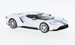 Ford GT - 2017 - White/blue - Ixo - Ixo