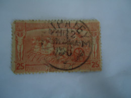 GREECE USED STAMPS OLYMPIC GAMES 1896   25Λ  POSTMARK  ΠΕΙΡΑΙΕΥΣ 1896 - Gebruikt