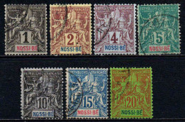 Nossi Bé  - 1894  - Type Sage   - N° 27 à 33  - Oblitéré - Used - Used Stamps