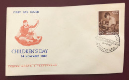 India - 1961 - FDC - Children's Day 1961 - FDC