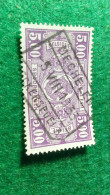 BELÇİKA-   DEMİRYOLU PAKET  POSTASI --1915-22-   5 FR.   DAMGALI - Used