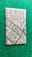 BELÇİKA-   DEMİRYOLU PAKET  POSTASI --1915-22-   6 FR.   DAMGALI - Used