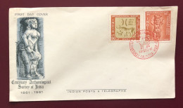 India - 1961 - FDC - Pitalkhora: Yaksha & Kalibangan Seal - FDC