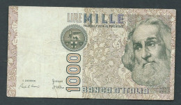 ITALIE  - Billet De 1000 Lires  - 6 Gennaio ( Janvier ) 1982  -  PB 800947 C- Laura 13803 - 1000 Lire