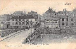 FRANCE - Lagny - Pont De Fer Et La Ville - Carte Postale Ancienne - Lagny Sur Marne