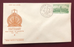 India - 1962 - FDC - Calcutta High Court - FDC