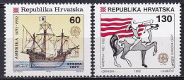 Croatia 1992 Europa CEPT (**) Mi 211-12 - M€ 3,50 ; Y&T 171-172 - € 3,50 - 1992