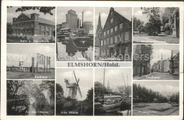 41590716 Elmshorn Hafen Haus-Moehring Moltke-Denkmal Sandberg Reitbahn Elmshorn - Elmshorn