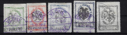 Albania 1913 Mi Nr 24 - 28 Used , Cancelled, Obl - Albania