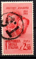 1944 - Italia - Repubblica Sociale 514 Fratelli Bandiera  ------ - Usados