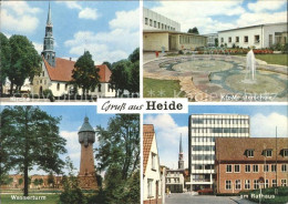 41590540 Heide Holstein Kirche KFZ-Meisterschule Rathaus Wasserturm Heide - Heide