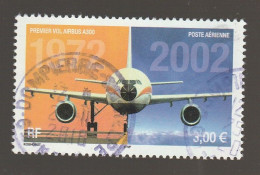 FRANCE 2002 AIRBUS A300 OBLITERE A DATE  PA 65A - 1960-.... Matasellados