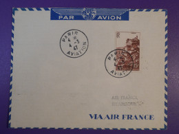 DG5   FRANCE   BELLE LETTRE  1947 PARIS A ISTANBOUL TURQUIE  +AIR FRANCE + +AEROPHILATELIE +AFF. INTERESSANT+++ - Premiers Vols