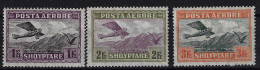 Albania 1925 Mi 130 - 132 Airmail Partset MNH/** Sans Charniere. Postfrisch - Albanië