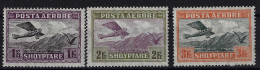 Albania 1925 Mi 130 - 132 Airmail Partset MNH/** Sans Charniere. Postfrisch - Albanie