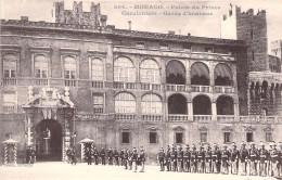 MONACO - Palais Du Prince - Carabiniers - Garde D'honneur - Carte Postale Ancienne - Prinselijk Paleis