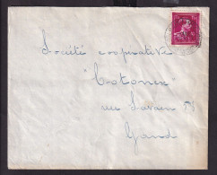 DDFF 277 -- Enveloppe TP Surcharge Typo Moins 10 % DOLHAIN LIMBOURG 1946 - Expéditeur Blancart - 1946 -10%