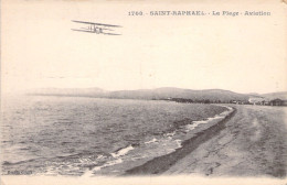 FRANCE - Saint Raphael - La Plage - Aviation - Carte Postale Ancienne - Saint-Raphaël