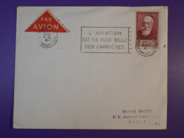 DG5   FRANCE   BELLE LETTRE  1940 PARIS . ++  VIGNETTE  +AEROPHILATELIE + - First Flight Covers