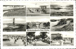 41590005 St Peter-Ording Strand Bruecke Leuchtturm Hauptstrasse  Sankt Peter-Ord - St. Peter-Ording