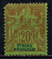 Sainte Marie De Madagascar  - 1894  - Type Sage   - N° 7 - Neuf * - MLH - Neufs
