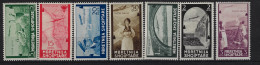 Albania Mi 313 - 319   1940 Airmail  MH/*, Mit Falz, Avec Charnière - Albania